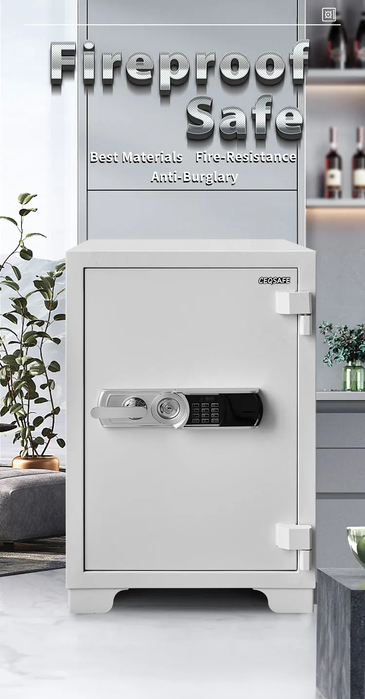 CEQSAFE Bank Deposit  Home Office Fire Box  Digital Safe Cabinet Document Fireproof Safe Box details