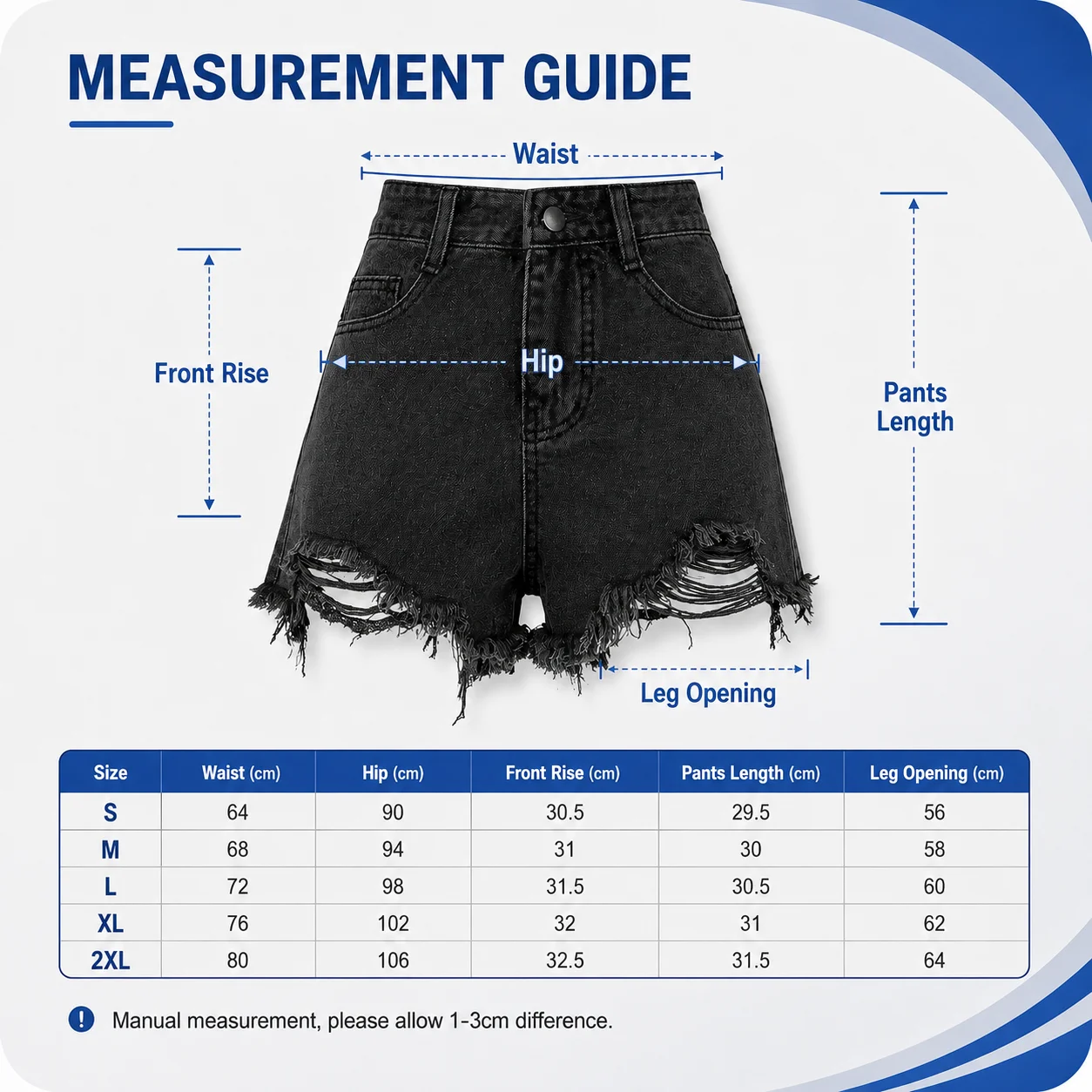 Size measurements