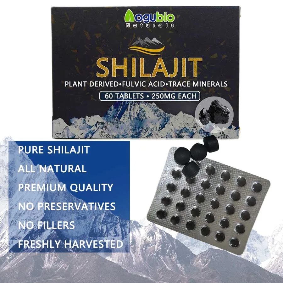 Himalayan Shilajit Tablets Rich In Humic Acid And 85 Minerals Oem Pure ...