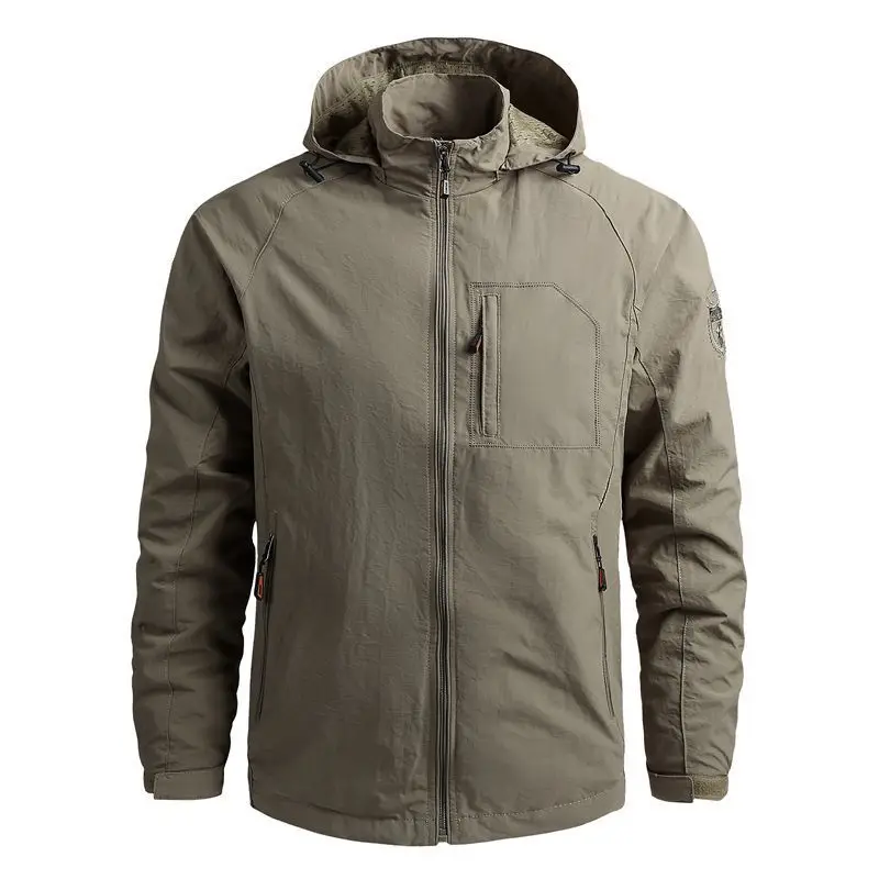 winter pullover windbreaker custom ms softshell jacket Quilted Plus Size Blank outdoor Nylon Bomber Jacket_voghion.com