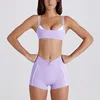 Set di pantaloncini viola