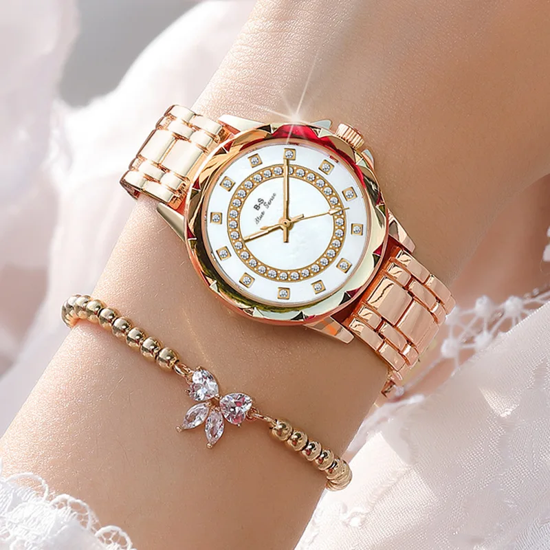 Montre Bracelet Montre Femme 2020 Luxe Montre Diamant Pour Femmes, Bracelet  En Argent, Montre-Bracelet En Acier Inoxydable, Bijoux De Luxe Relogio