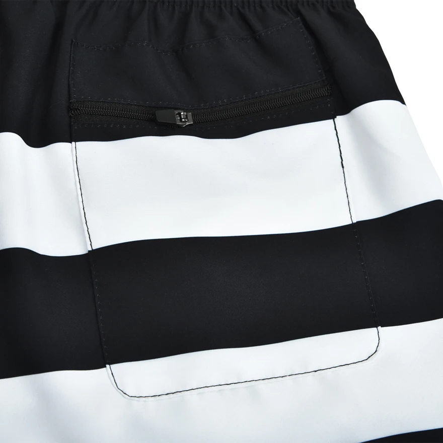 Oem Men's Quick Dry Swimsuit Swim Trunks Watershort Swimwear Stripes Board Shorts Bathing Suits Side Pockets428_voghion.com