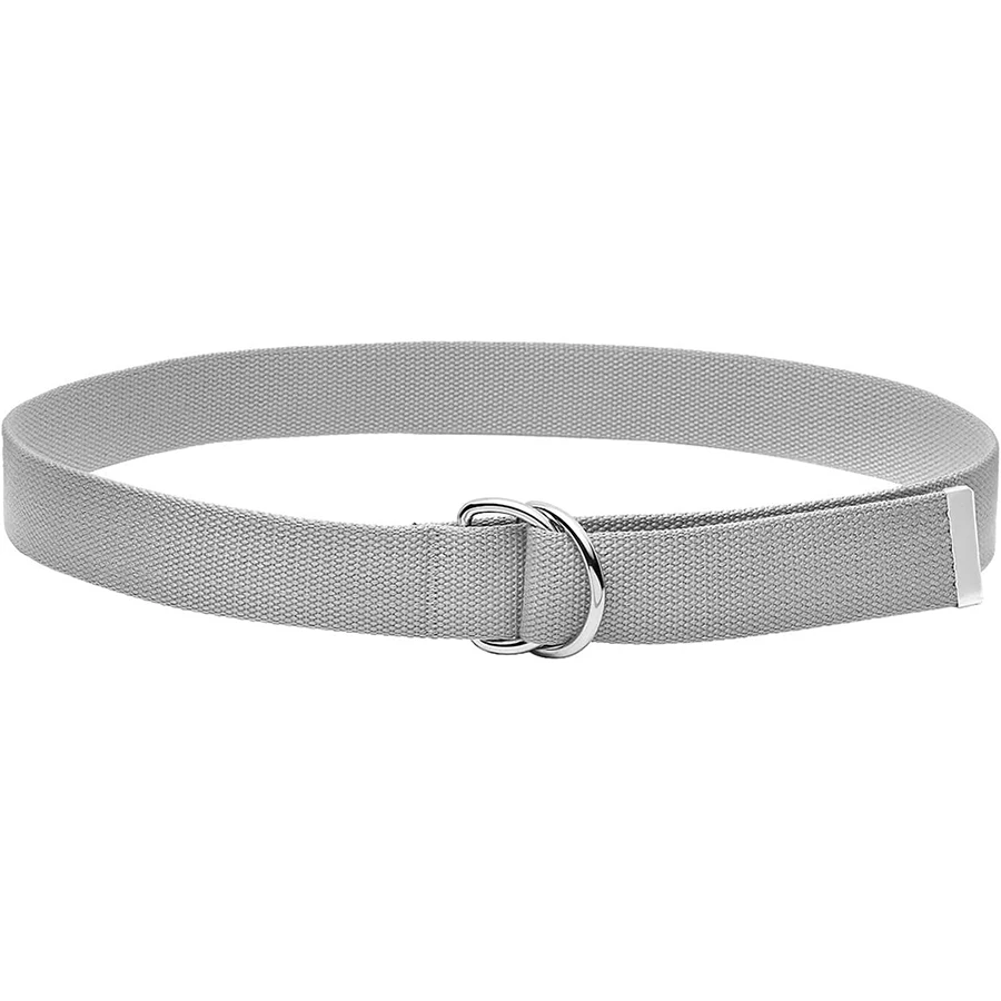 Durable Waterproof Training Canvas Web Belt Metal Double Buckle Men Women Casual Cloth Tactical Belt