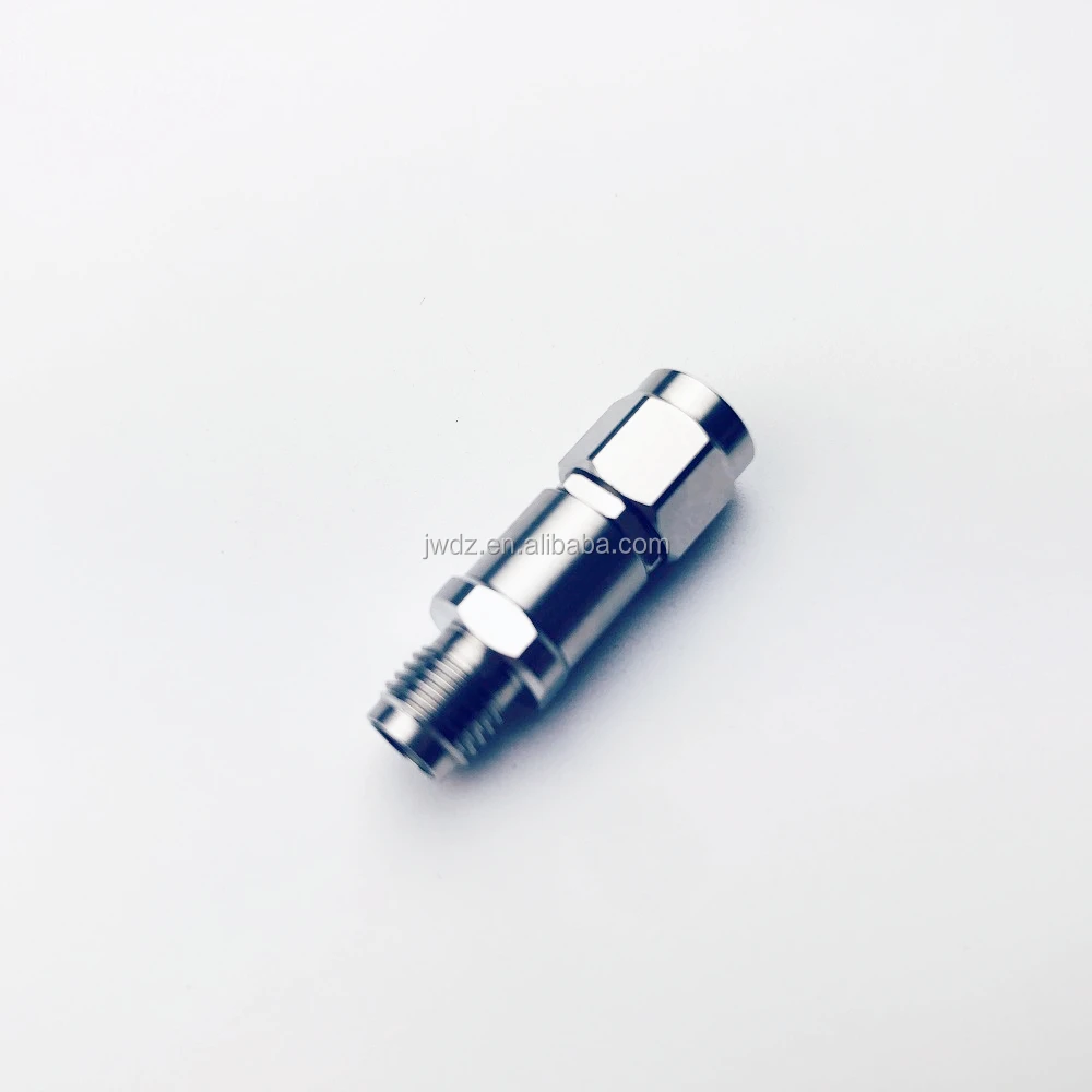 Rf coaxial millimeter wave Rf adapter connector is 3.5 male to 3.5 female DC-33GHz VSWR1.15 SUS303 MIL-STD-348A