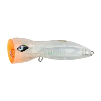 NOEBY Offshore Inshore Fishing Popping Lures 140mm/62g Deep-cupped Face Crystal Armor Popper Lures for Big Game Fishing – Popper – view 5