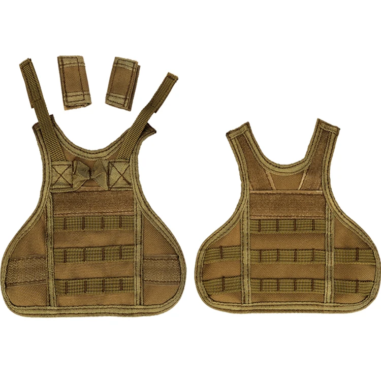 Protector Plus Tactical Beer Bottle Molle Vest Can Mini Vest Coozy Beverage Cooler Holder Wine Bottle Beer Vests with Adjustable