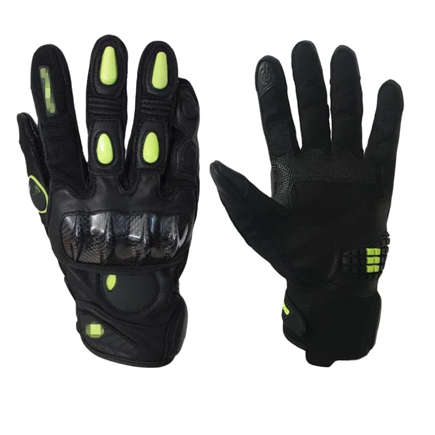 Безопасные кожаные мотоциклетные перчатки на