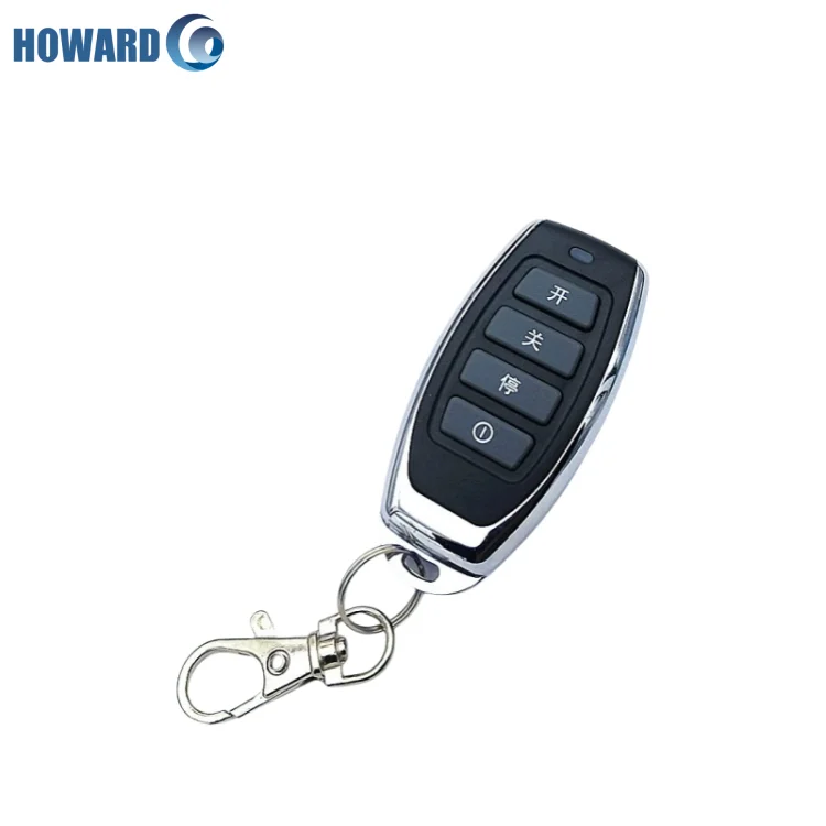kawalan Jauh ABS 4-Tombol dengan Kod Boleh Belajar Bahan PC Kedap Air untuk Garaj dan Kereta Frekuensi 315MHz