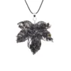 Black crystal leather rope