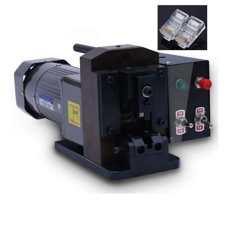 Network Plug Connector Crimping Machine Automatic Crimp RJ45 Connector Press Machine