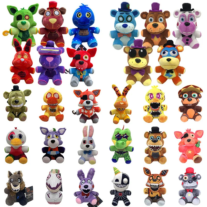 Foxi Plush Fnaf Five Nights At Freddy S Nightmare Freddy Bonnie Stuffed ...