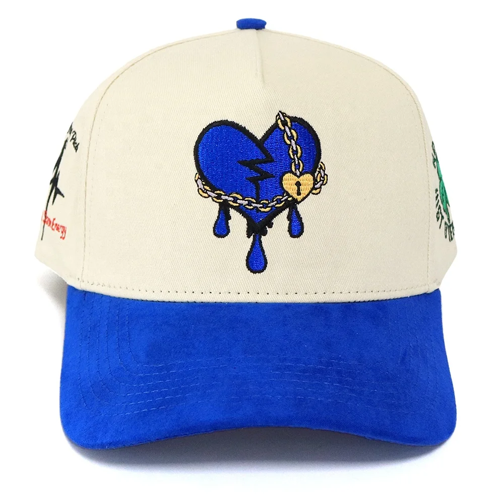 High Quality Baseball Cap Cotton Twill Fabric Two Tone Color Custom