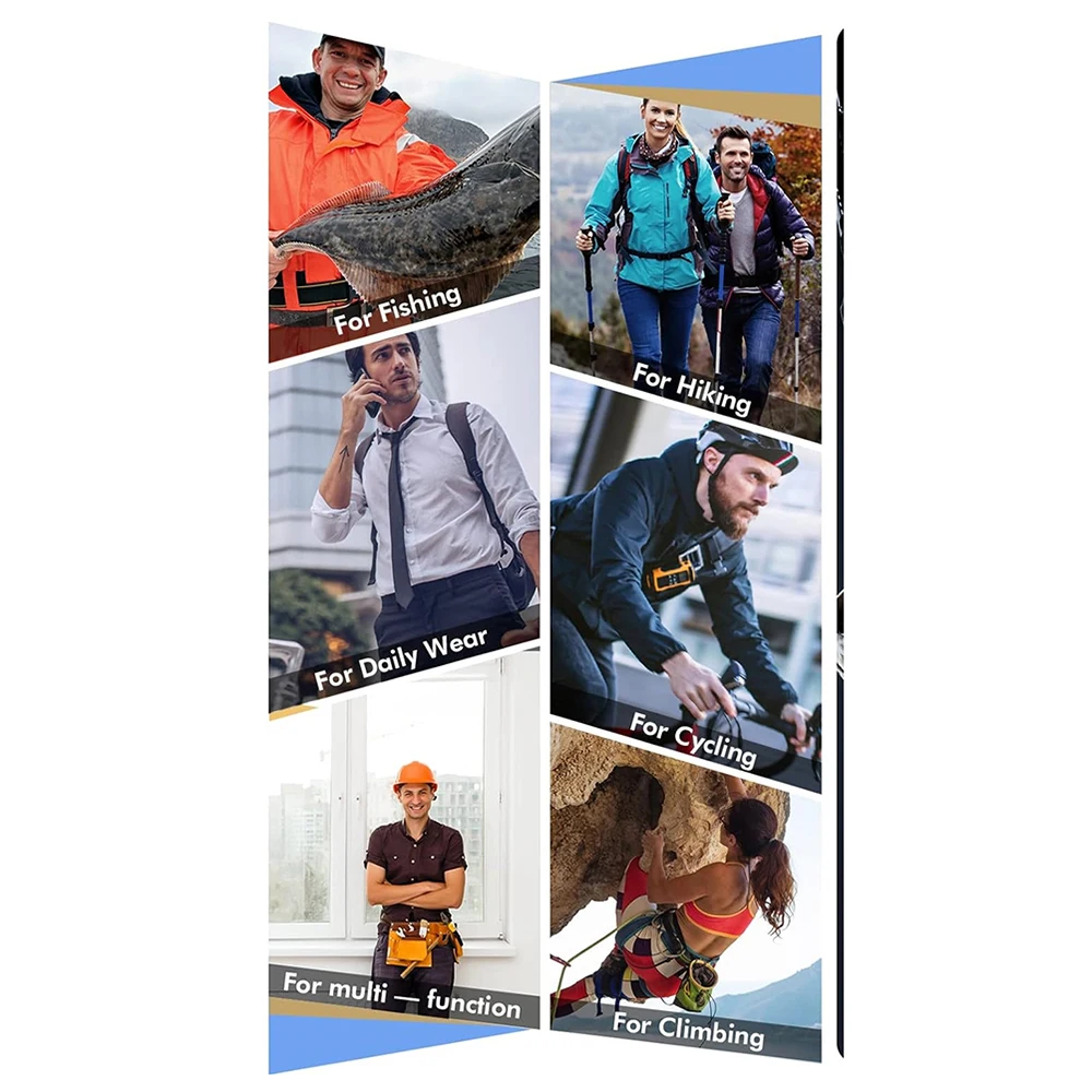 Men Multifunctional Hiking Rigger Nylon Web Work Belt with Heavy Duty Quick Release Buckle Tactical Belts