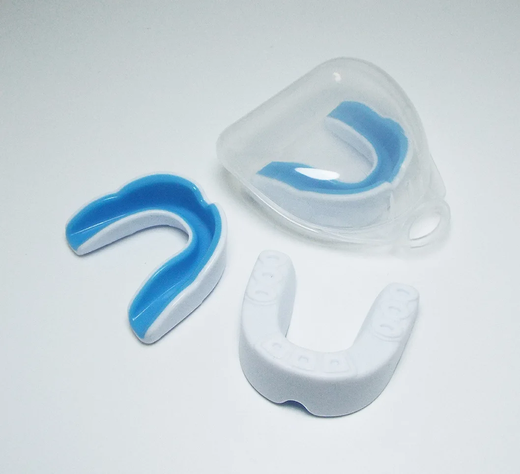 Wholesale high quality boxing basketball soccer sports double colors food grade EVA teeth protect braces