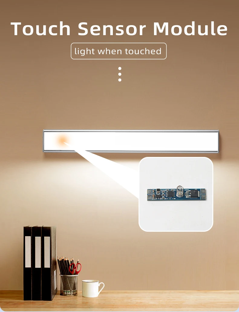 Hochempfindlicher LED-Licht-Touchsensor DC12V 24V 8A Geeignet für Schrank Garderobe Hochleistungs-LED-Licht-Touchschalter – Detail 1