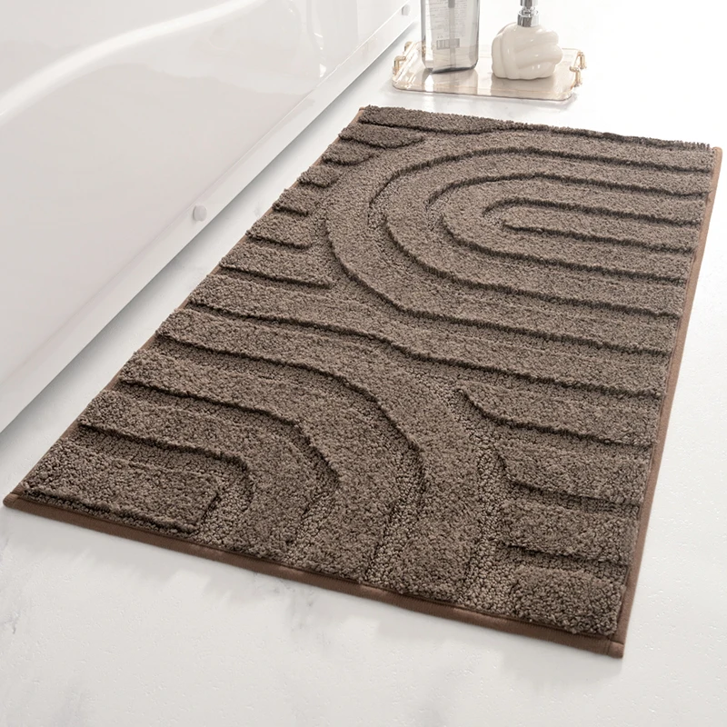 Wholesale Quick-Dry Super-Microfiber Bath Mat - Comfortable Anti-Skid, Soft Shaggy Absorbent Bathroom Rugs, Ideal Bath Mats for Bathroom, Floor Mats for Home Use Including Kitchen and Entrance