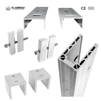 Aluminum Profile for Glass Railing Glass Railing Aluminum U Channel Custom Aluminum Profile Greenhouse Aluminum Profile