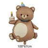Orso bruno con torta