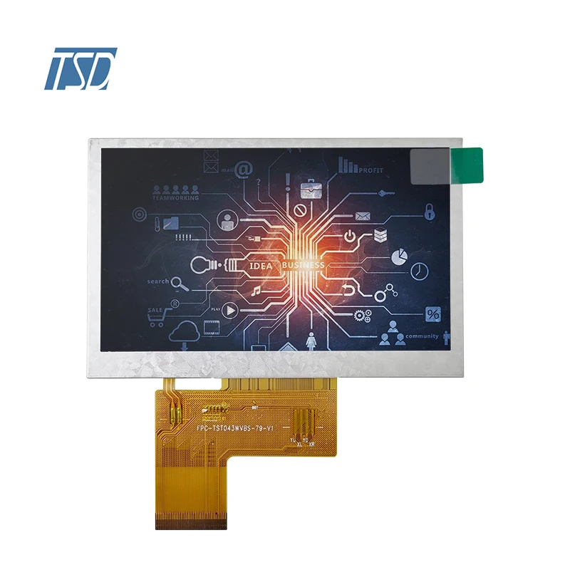 TSD 4.3 inch 800x480 Resolution RGB Interface ST7262E43 IPS Screen TFT LCD Display Modules