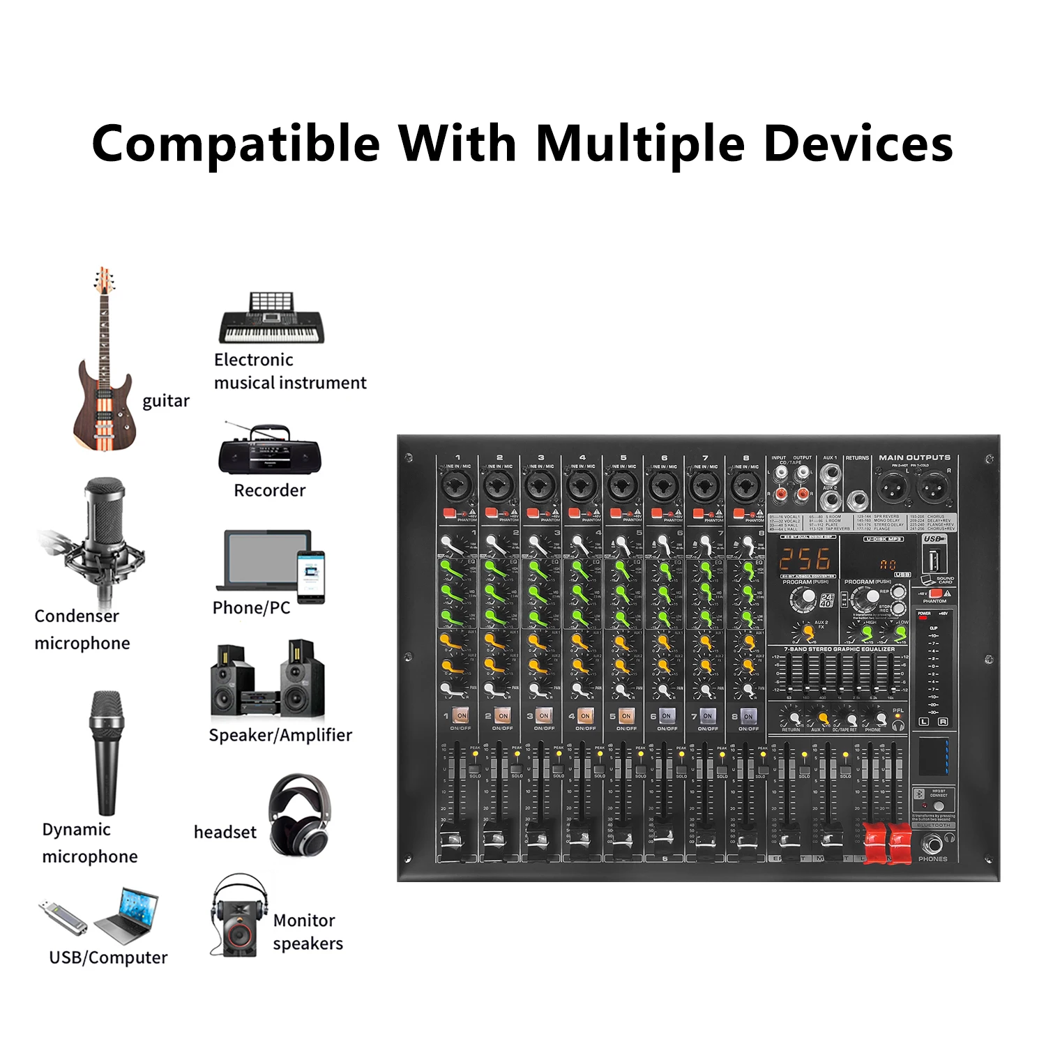 Multifunctional Professional Sound Audio Dj Mixer Made in China