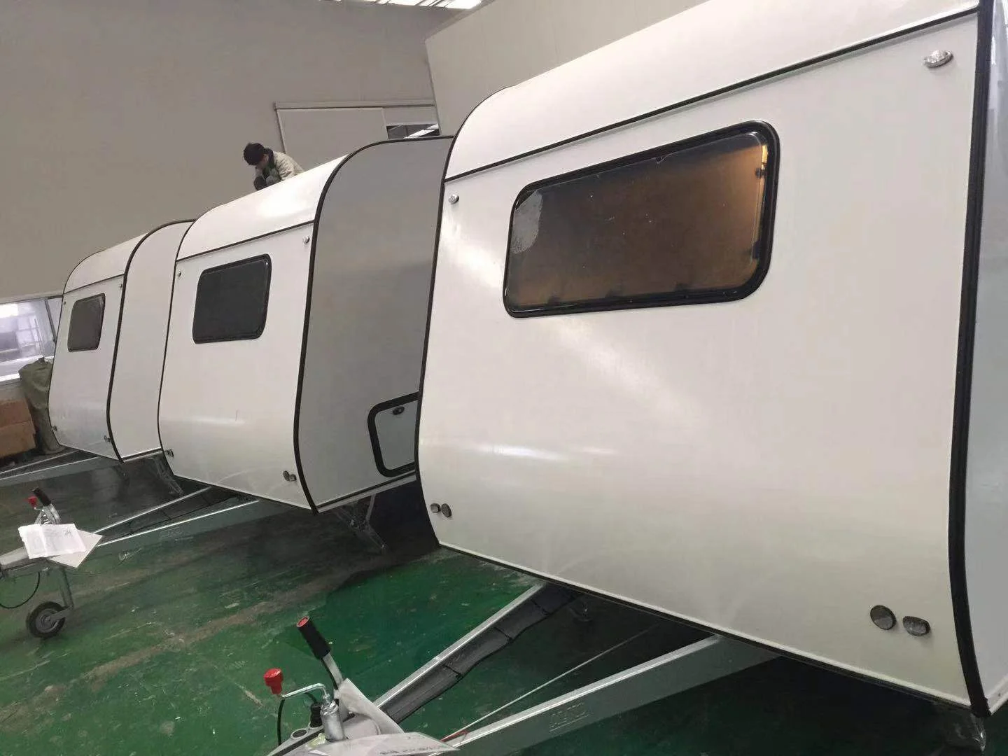 Attractive Price New Type Grp Frp Fiberglass Camping Trailers Caravans