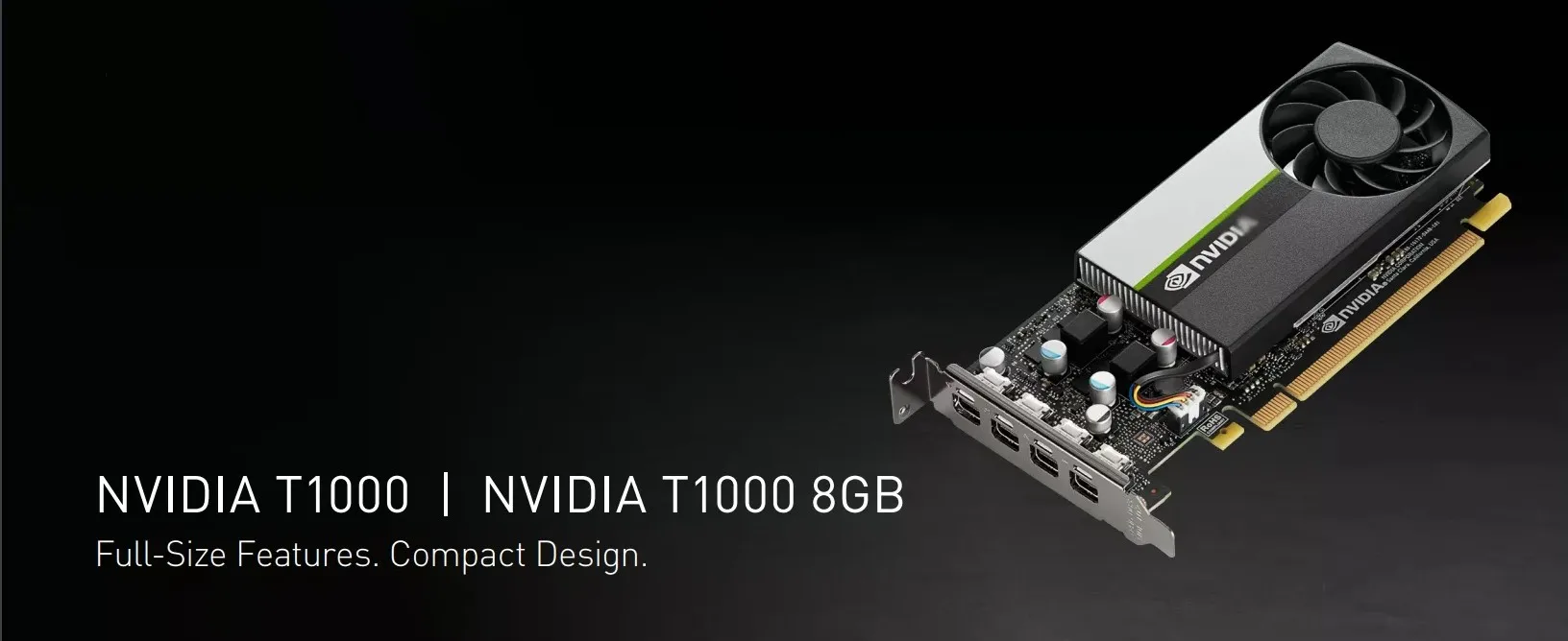 Quadro NVIDIA T1000 8GB Graphic Card Professional Video