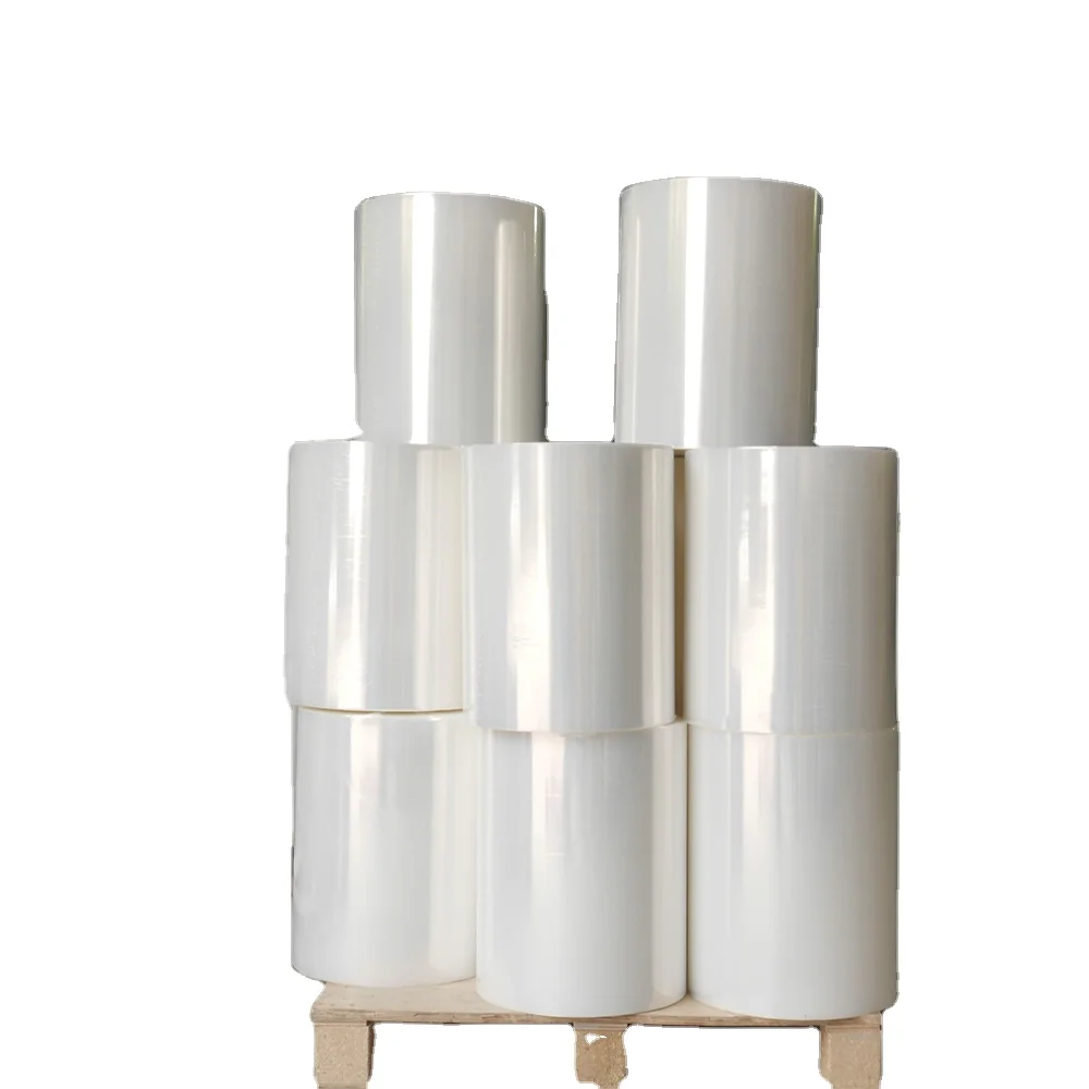 5000m LLDPE Jumbo Roll Clear Jumbo Roll Industrial LLDPE Pallet Stretch Film for Transportation Packing and Shipping Use