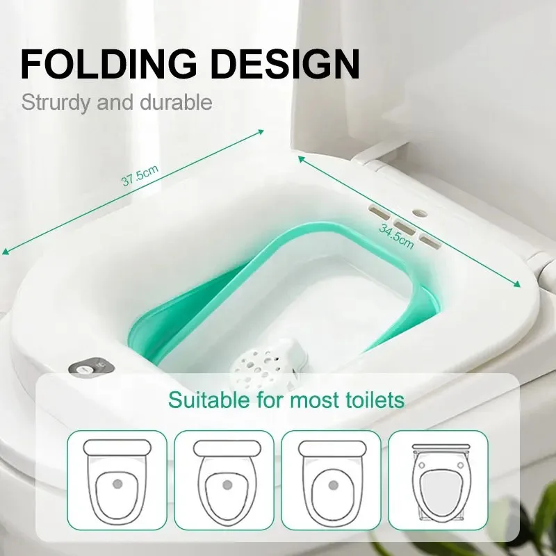 Collapsible Yoni Sitz Bath for Toilet Steam Seat Sitz Bath to Treat ...