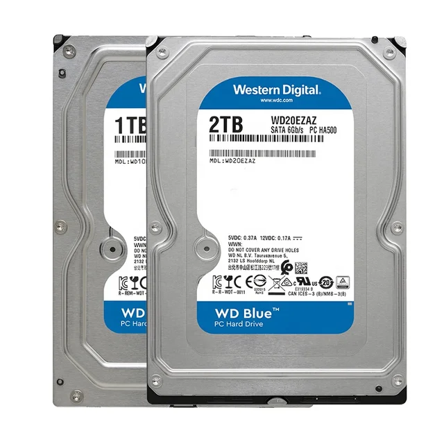 Blue 3.5\" SATA III 5400 RPM Hard Drive Disk New Internal 1TB 2TB 4TB 6TB HDD Hard Disk for Desktop Computers with Plastic Shell