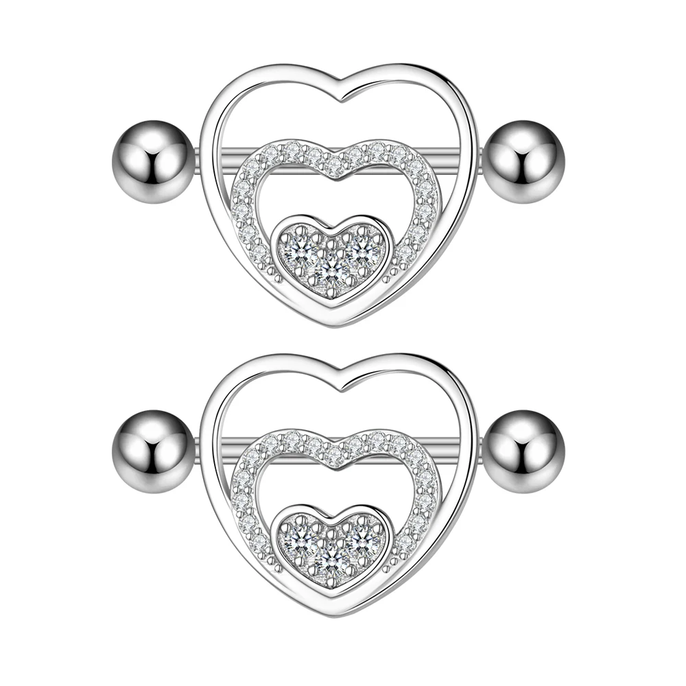 Wholesale 10Pair/Set Three-Layer Love Heart Nipple Ring Barbell Body Piercing  Ring 316L Stainless Steel 14G Bar Sexy Jewelry From m.alibaba.com