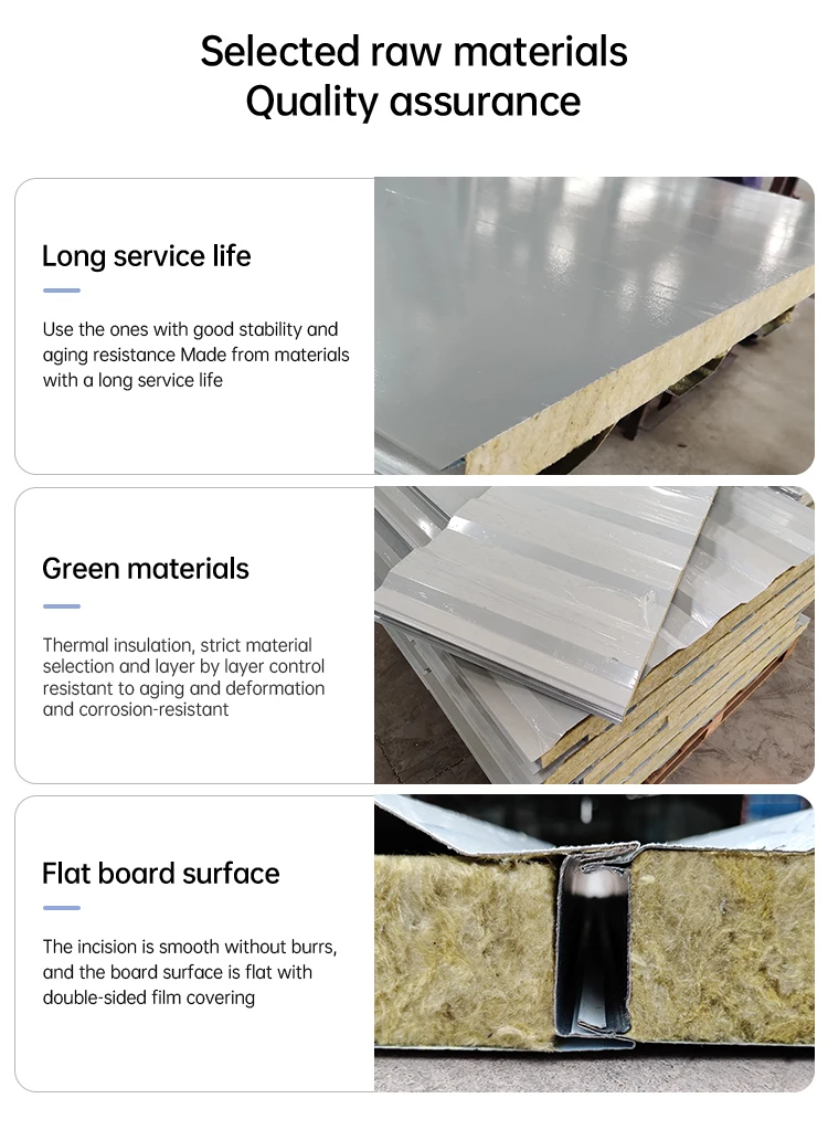 Wangsenye Building Insulation Board Sandwich Panel Mineral Wool Panels ...