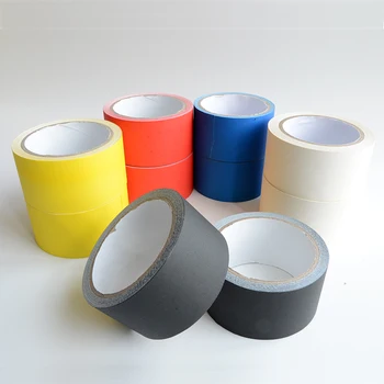 Waterproof Colorful Multi Color Matte Finished Cloth Rubber Adhesive Easy Tear DIY Sealing Repairing Black Gaffer Duct Tape