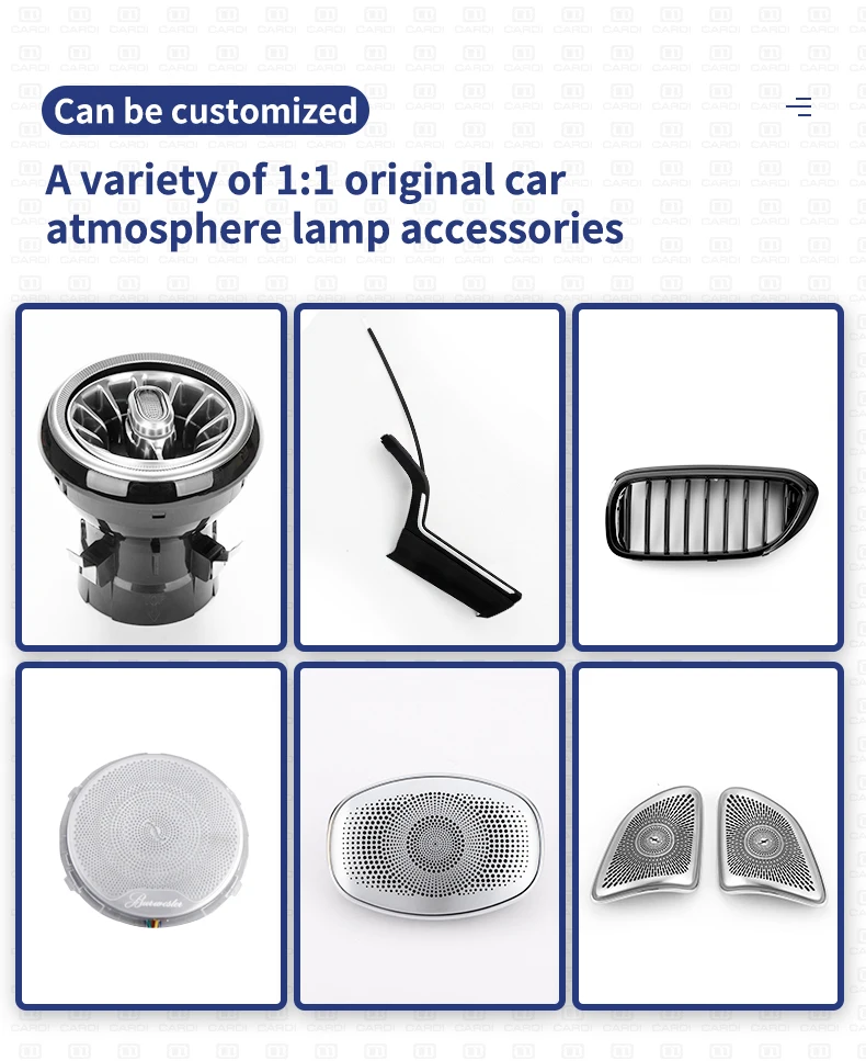 "CARDI"Car Ceiling Luminous Glasses Box Atmosphere Light Accessories (Without Speaker ) Suitable For Mercedes-benz C/E Class