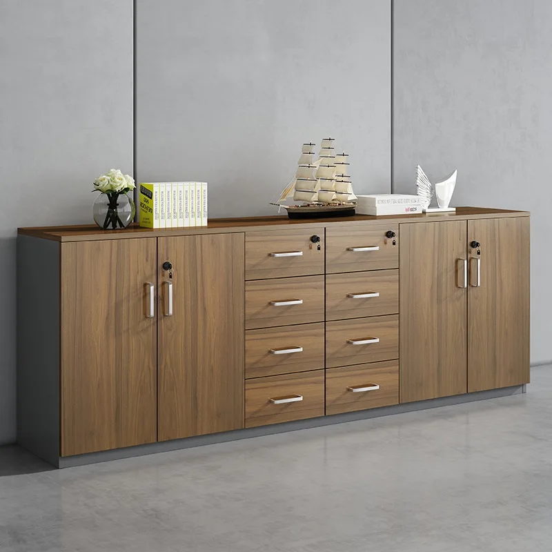 Office Wooden Organizer Furniture Modular File Storage 9door Lockable