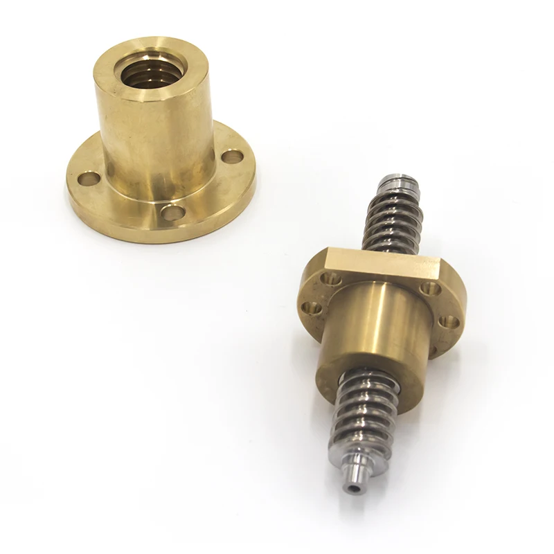 HLTNC High Precision Stainless Steel T3.5 Trapezoidal Threaded Rod Screw Pitch 1MM 2MM 4MM Trapezoidal Lead Screw and Nut