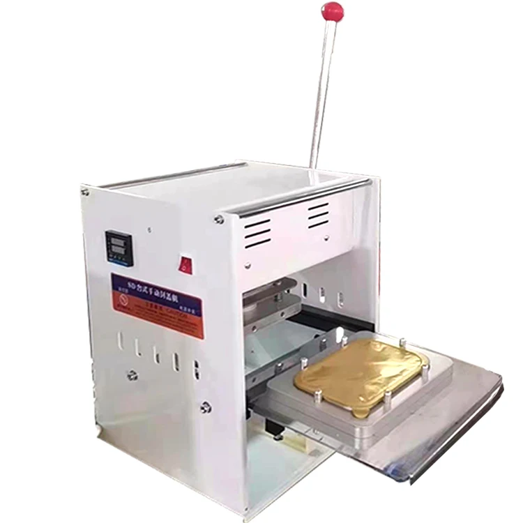 Manual Easy Operate Die Cut Aluminum Foil Lid Cup Sealing Machine