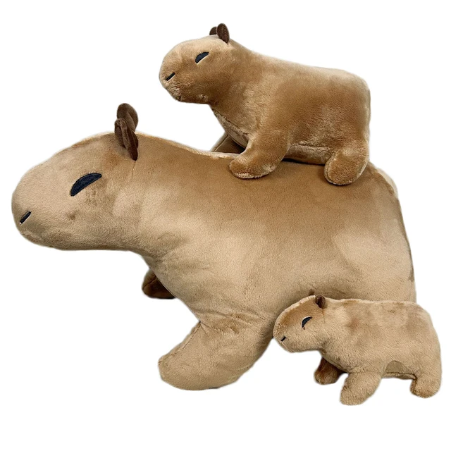 18cm Simulation Capybara Plush Toy Fluffy Custom Cute Capybara Stuffed Animal Toys