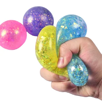 2024 New Design Tpr Squeeze Squishy Balls Fidget Toy Maltose Filled ...