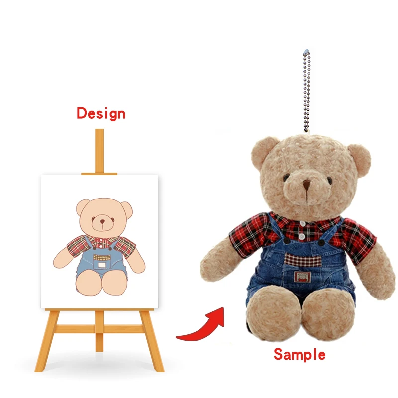 Custom Kawaii Plush Doll Keychain High Quality Soft Toy