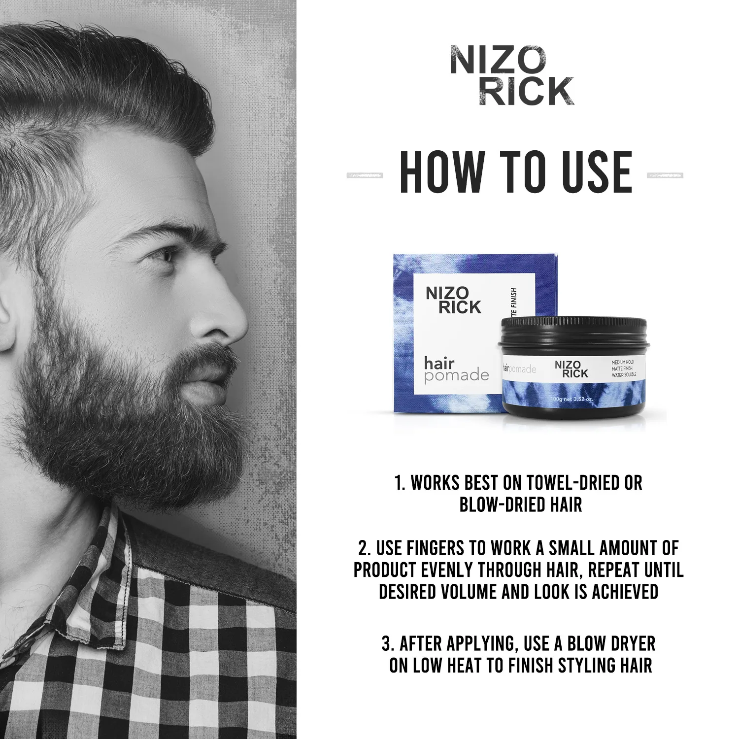 Wholesale Men's Modeling Hair Wax New Arrivals Hair Styling Pomade Wax