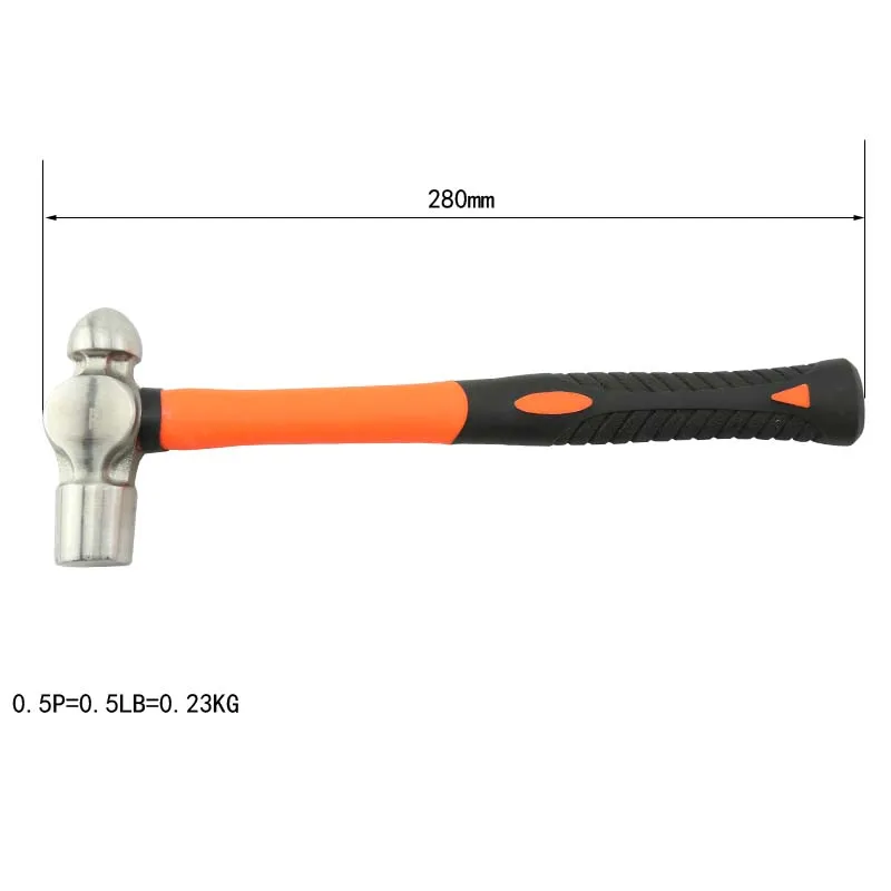 304 Stainless Steel Rust Resistance Corrosion Resistance Low - Intensity Magnetism Fiberglass Handle Hammer Ball Pein details