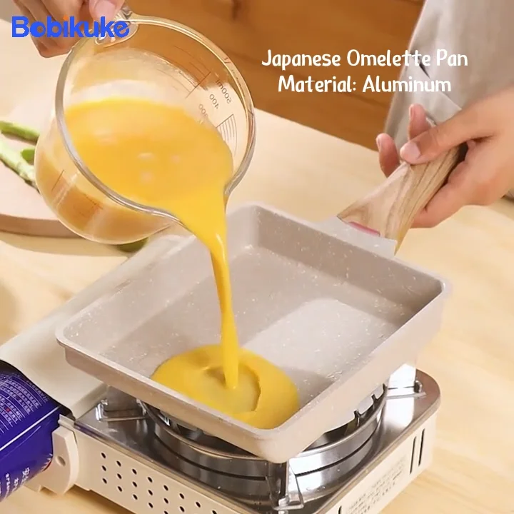 Bobikuke Customized Hot Sale Egg Omelette Pan Aluminum Household Japan