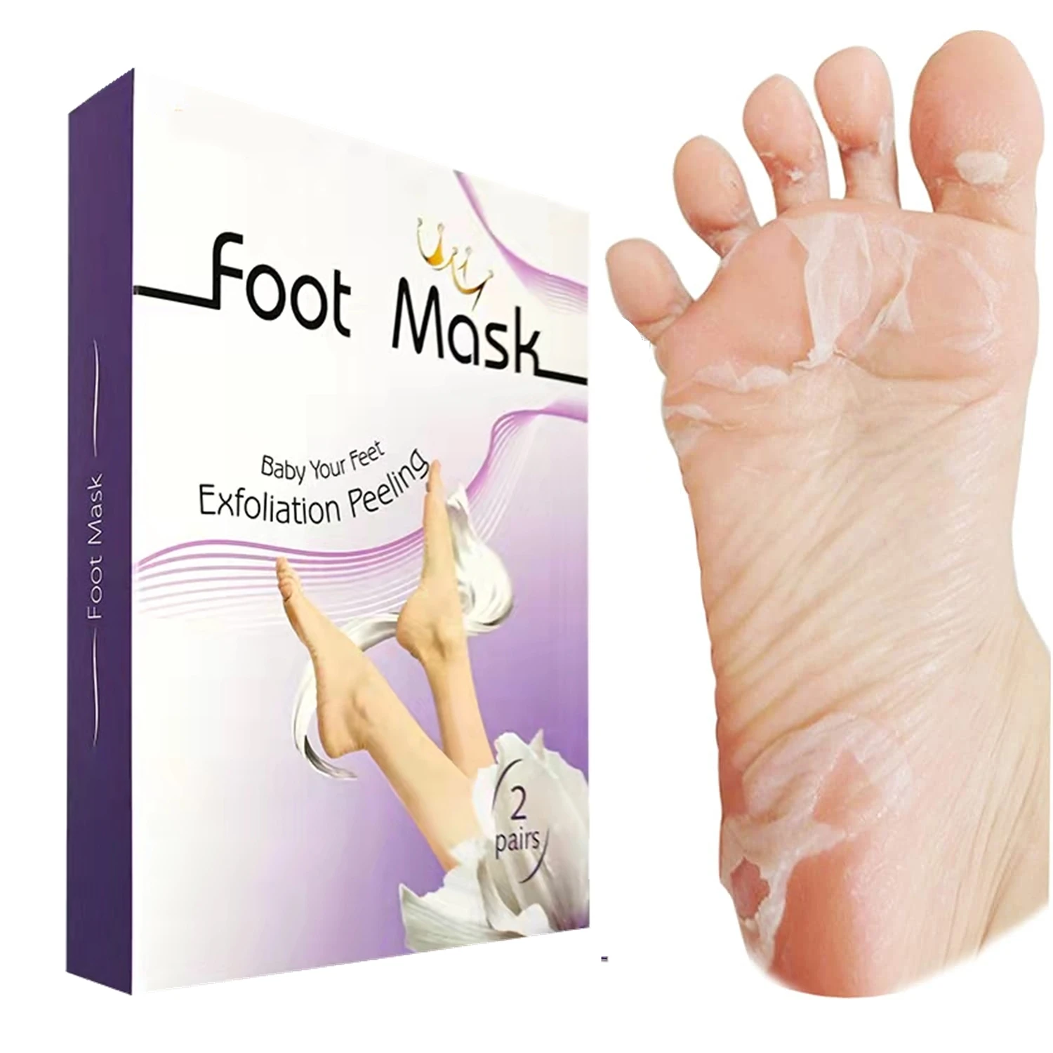 10pcs Exfoliating Peel Off Foot Mask Remove Dead Skin Callus Sock Baby Soft  Feet