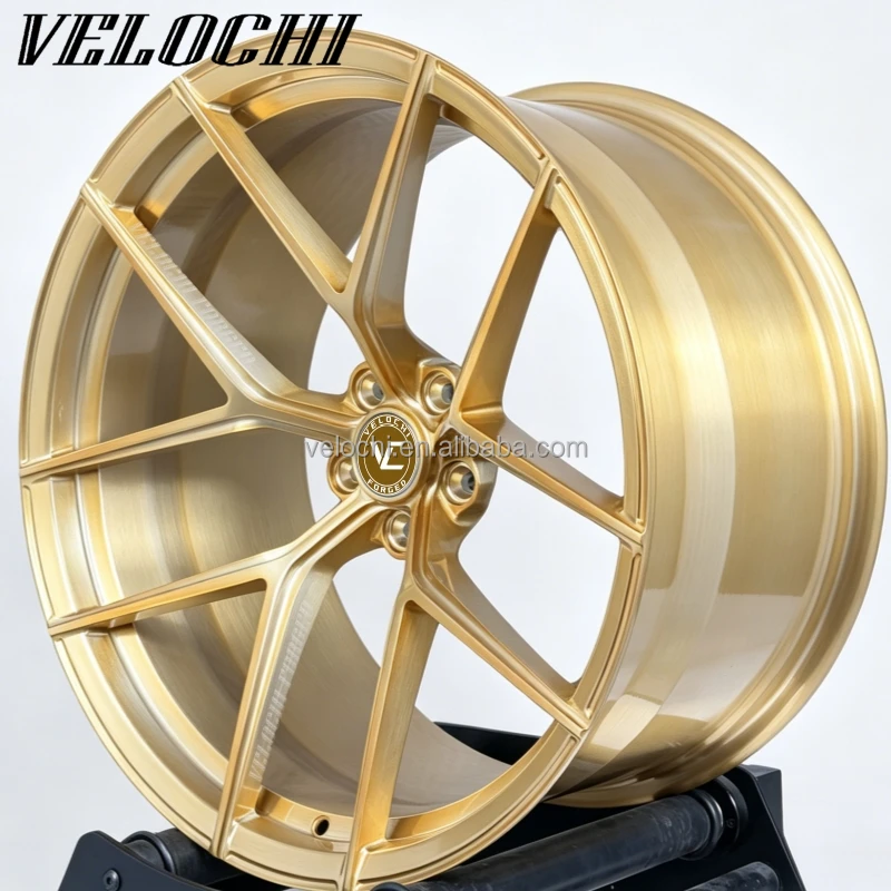 Velochi Custom Deep Concave Forged Brushed Polished 5x120 5x112 5x114.3 ...
