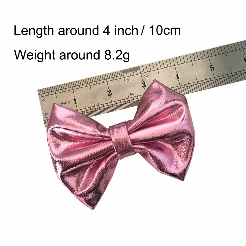 MIO 4 дюйма Лидер продаж аксессуары для галстука-бабочки волос шпильки блестящая ткань только бант 16 видов цветов оптом