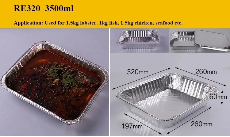 Aluminum Foil Pans with Lids (25 Pack) - 9X13 Heavy Duty Half Size