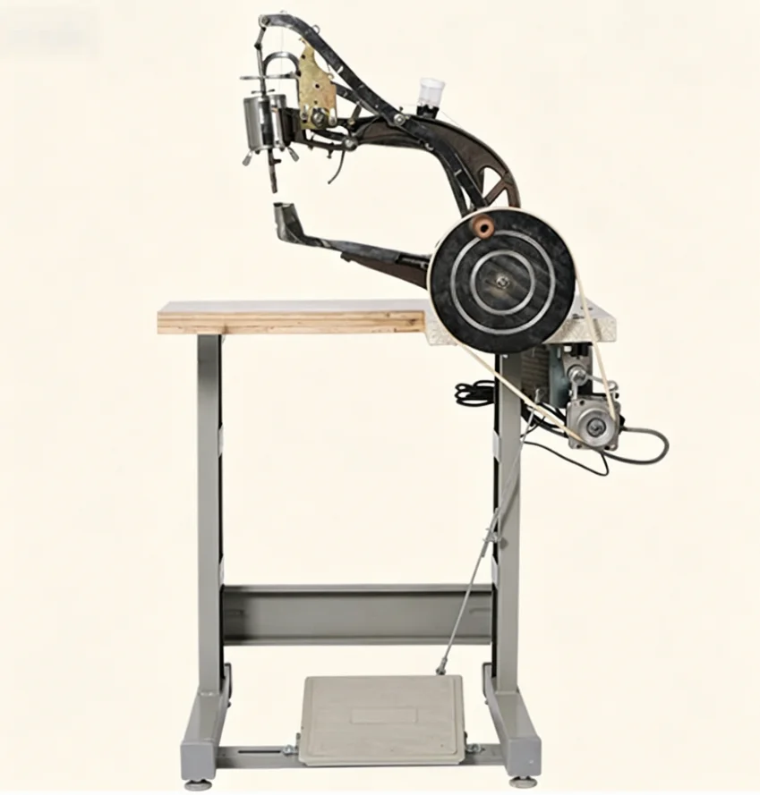TEBAK SL-26 Manual & Electric Single Needle Cylinder Bed Shoe Repairing Machine Complete Set With Working Table