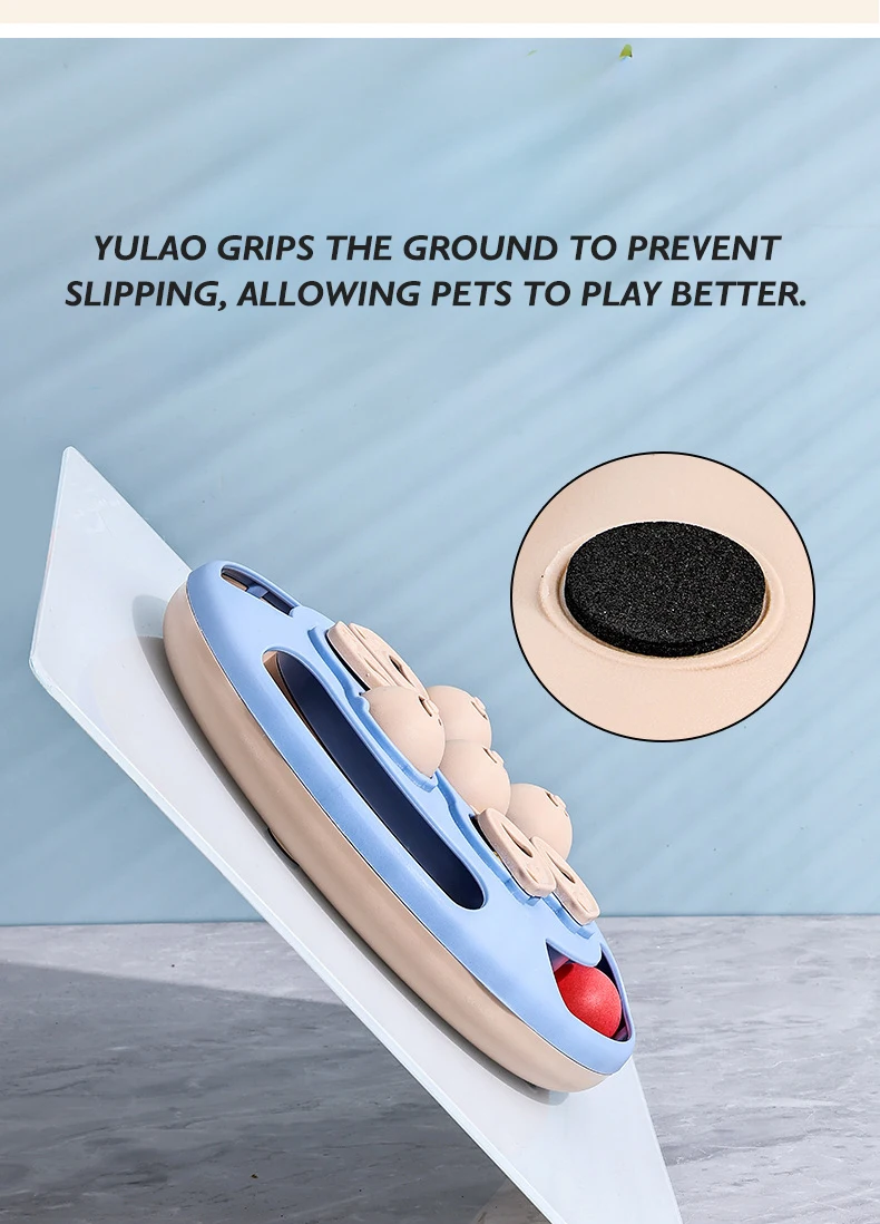 Hot Multifunctional Puzzle Cat Toy with Food Hiding Function Ball and Feather Interactive Toy for Cats and Dogs Pet Products supplier