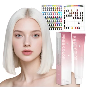 Factory Wholesale Customizable No Stimulation Anti-fade Covers Gray Hair Dye Cream for Salon Professionals